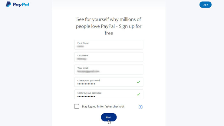 Sign up paypal All Paypal